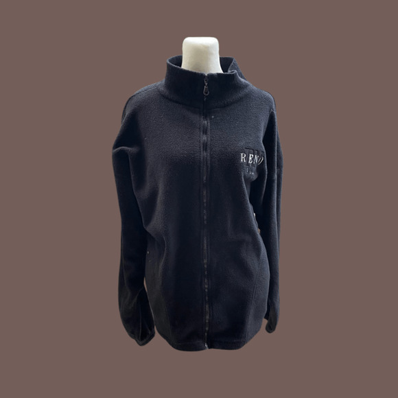 Tipsy Reno Nevada Fleece Jacket | Black Zip | Size XL | Vintage - Picture 1 of 4